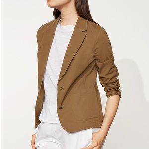 Eileen Fisher ORGANIC COTTON POPLIN SHAPED BLAZER